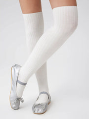 Ribbed Solid Over the Knee Socks