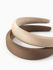 2pcs Multicolor Plain Headbands