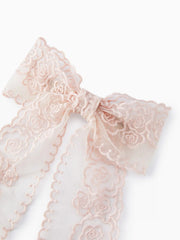 Lace Flower Bowknot Hair Clip