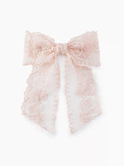 Lace Flower Bowknot Hair Clip