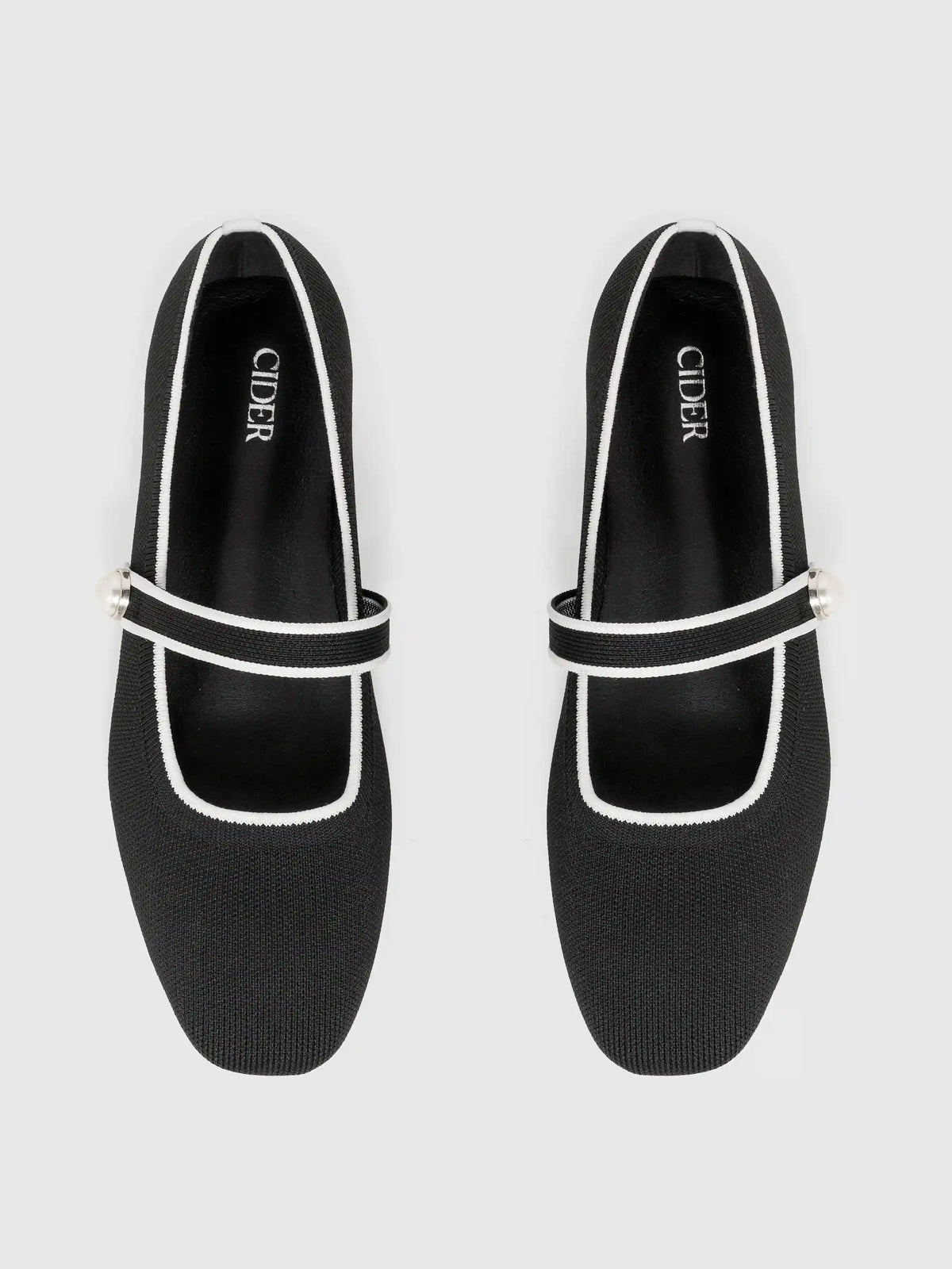 Classic Faux Pearl Mary Jane Ballet Flats