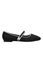Classic Faux Pearl Mary Jane Ballet Flats