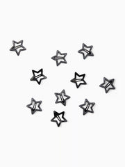 10pcs Glittering Star Shaped Small Hair Clips