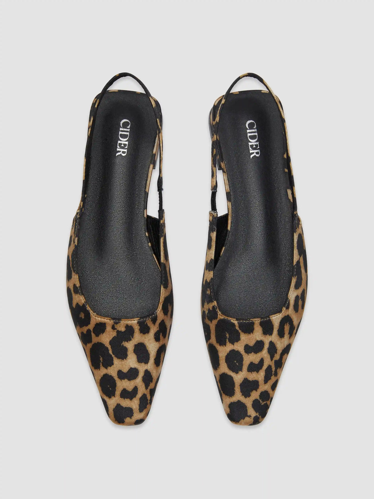 LEOPARD PRINT SLINGBACK FLATS
