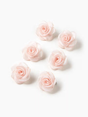 6PCS ROSE HAIR CLIPS