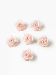 6PCS ROSE HAIR CLIPS