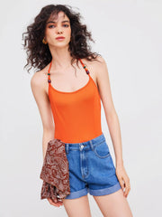 Denim Shorts With Belt