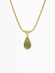 WATER DROP CHARM OPAL PENDENT NECKLACE