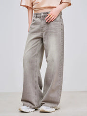 Cider Denim Low Rise Solid Pocket Baggy Jeans