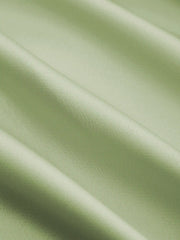 Satin Cowl Neck Solid Ruffle Hem Maxi Dress