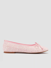BOWKNOT TWEED MARY JANE FLATS