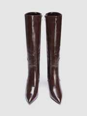 POINTED TOE STILETTO KNEE HIGH BOOTS