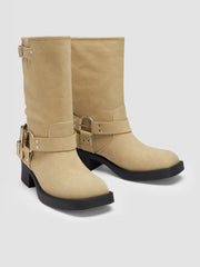BUCKLE CHUNKY HEEL ANKLE BOOTS