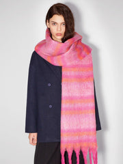 STRIPED TASSEL SCARF