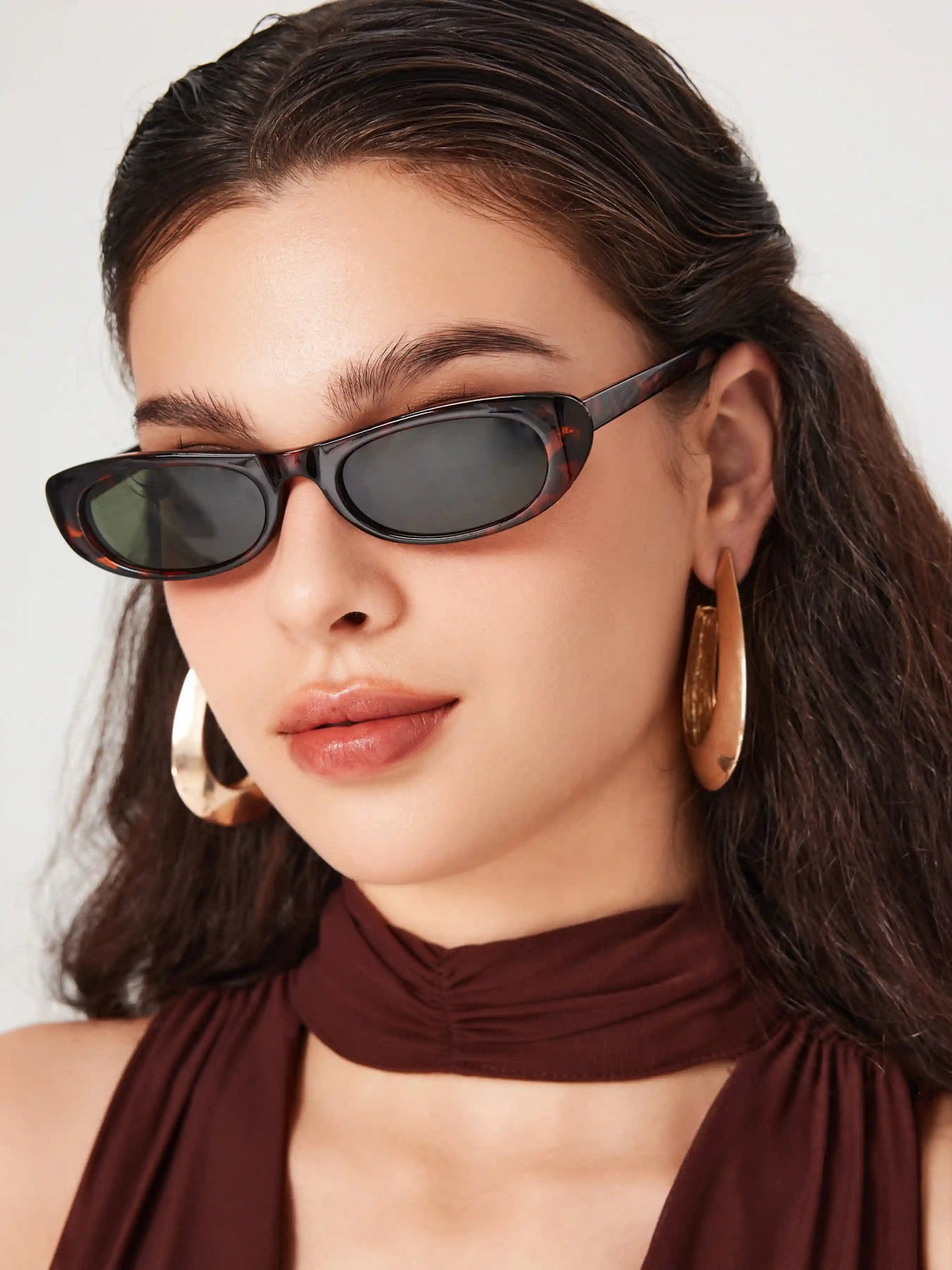 OVAL FRAME FASHION GLASSES