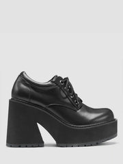 Chunky Heeled Lace-up Loafers