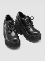 Chunky Heeled Lace-up Loafers