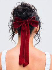 VELVET BOWKNOT HAIR CLIP