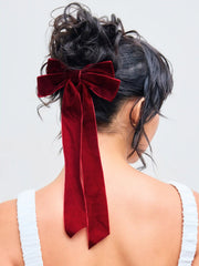 VELVET BOWKNOT HAIR CLIP