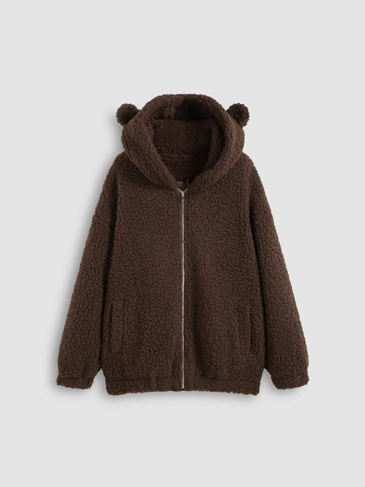 Teddy Fleece Jacket With Hood