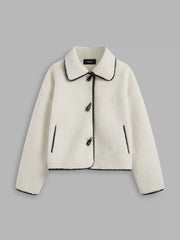 Flannel Collared Duffle Jacket