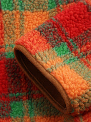 Plaid Teddy Fleece Jacket