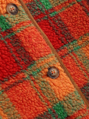 Plaid Teddy Fleece Jacket