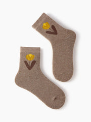 3 PAIRS FLOWER CREW SOCKS