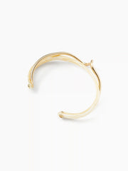IRREGULAR WAVE TORTOISESHELL CUFF BANGLE
