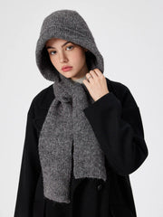 WOOL BEANIE HAT WITH SCARF