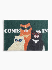 GLASSES PUPPY DOOR MAT