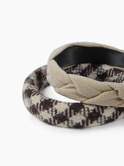 2PCS TARTAN HEADBAND SET