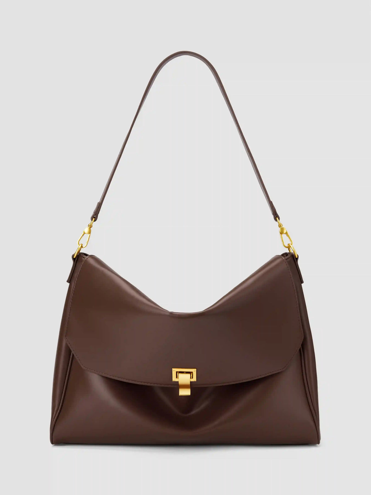 SOFT FAUX LEATHER TOTE BAG