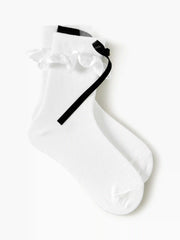 BOW & RUFFLE CREW SOCKS