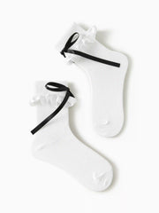 BOW & RUFFLE CREW SOCKS