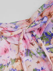 Floral Sea Underwire One Piece Swimsuit
