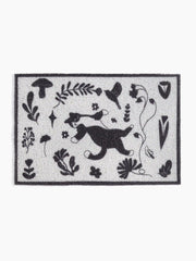 FLORAL & CAT DOORMAT