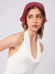 POLKA DOT SQUARE HEADSCARF