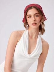 POLKA DOT SQUARE HEADSCARF