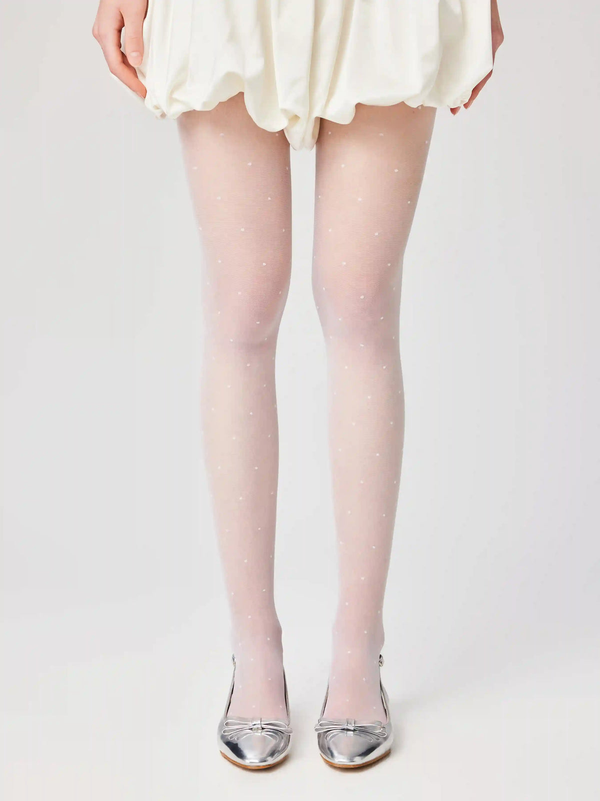 10D POLKA DOT JACQUARD TIGHTS