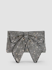 RHINESTONE BOW CLUTCH BAG