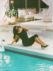 Polka Dot Stretch Capri