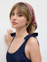FLORAL SQUARE HEADSCARF