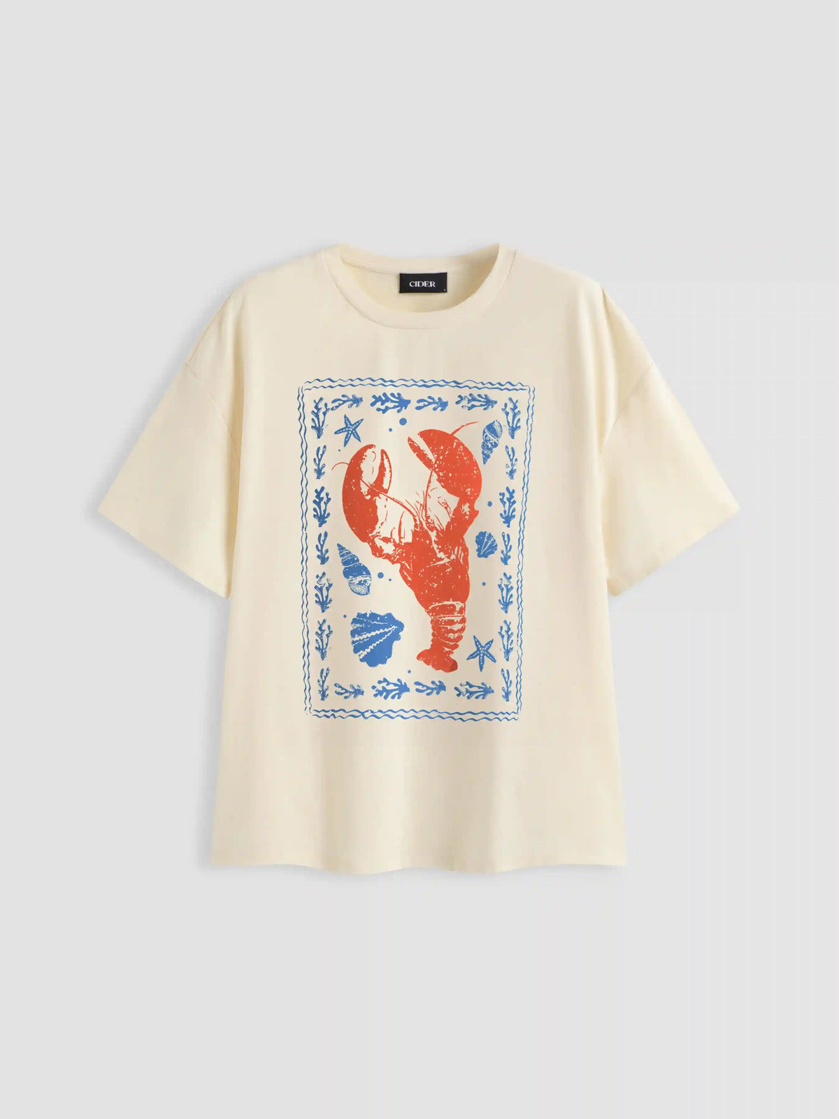 Oversized Lobster Graphic Tee