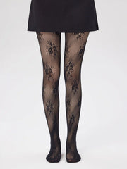 FLORAL MESH TIGHTS