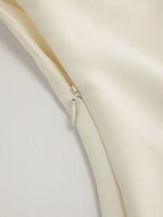 Asymmetrical Neck Knotted Mini Dress