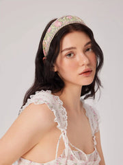 FLORAL EMBROIDERED HEADBAND
