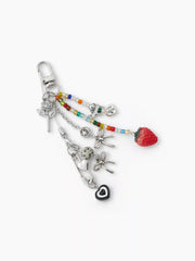 STRAWBERRY & BOWKNOT & HEART & ROSE KEYCHAIN