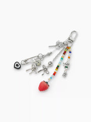 STRAWBERRY & BOWKNOT & HEART & ROSE KEYCHAIN