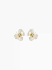 ZIRCON FLORAL STUD EARRINGS